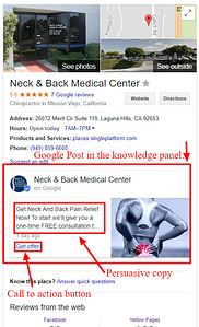 Marketing For Chiropractors Google Map Post